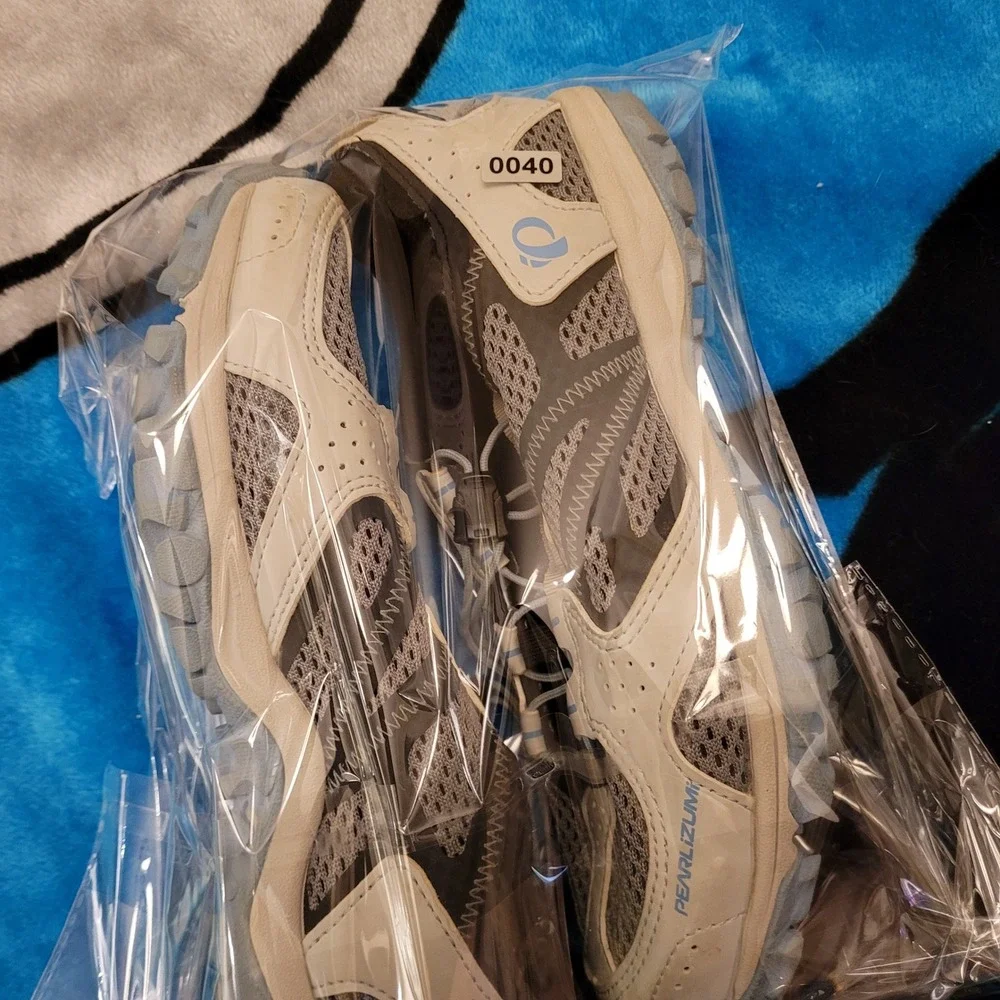 Pearl Izumi W X-Alp Drift IV Cycling Shoes Grey Blue Shimano SPD Cleats EUR 38
